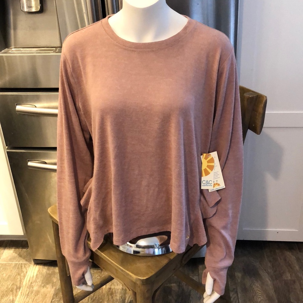 C & C Mauve Women’s Sweater, Size XL